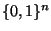 $\{0,1\}^n$