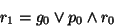 \begin{displaymath}r_1 = g_0 \vee p_0 \wedge r_0\end{displaymath}